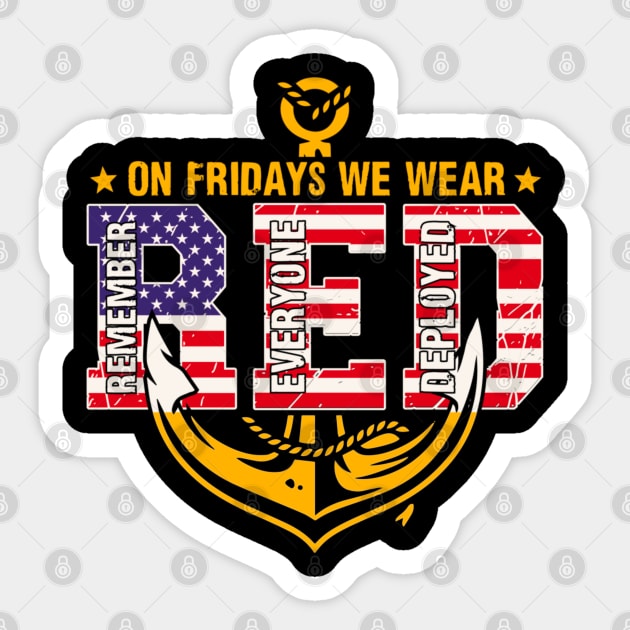 Remember red friday Sticker by Dreamsbabe